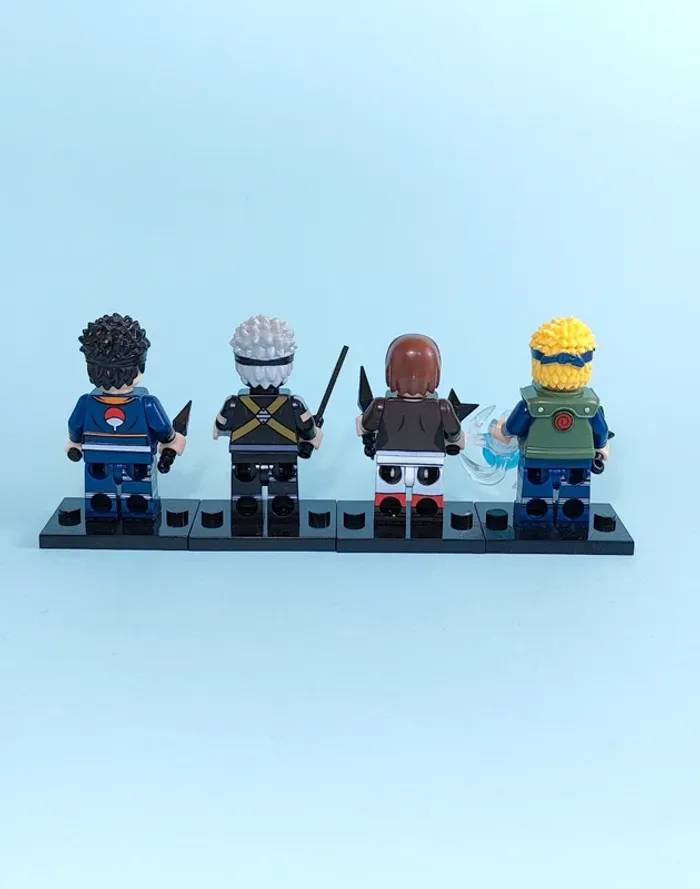 L'équipe Minato - lot de 4 mini figurines au format Lego - photo numéro 2