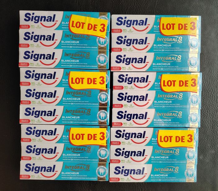 18 dentifrices signal intégral 8 blancheur