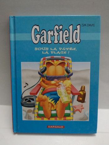 Garfield sous la pâtée la plage