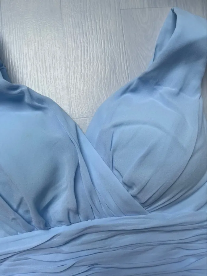 Robe de soirée bleu ciel - photo numéro 5