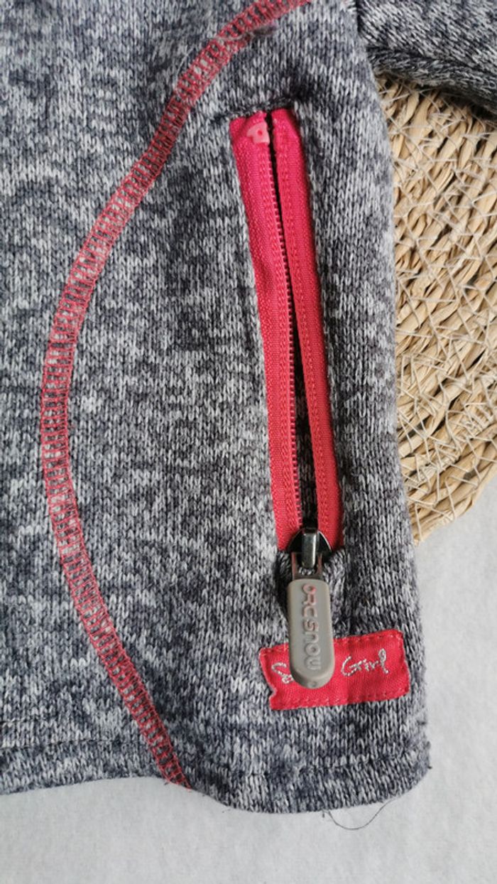 Gilet de ski 👸 à capuche amovible en maille twistée, orchestra, 2 ans - photo numéro 12