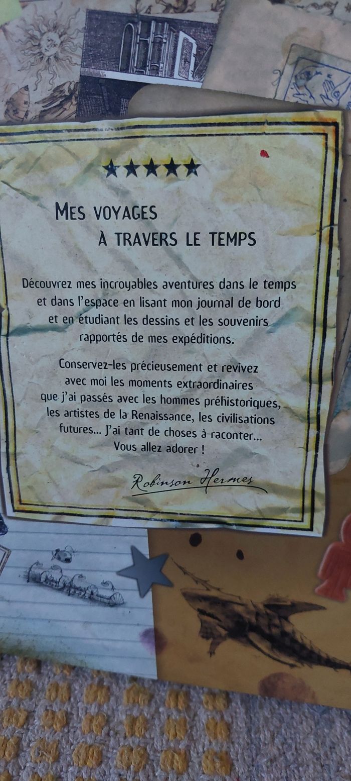 Livre Voyages à travers le
temps - Le journal de Robinson
Hermes - photo numéro 9
