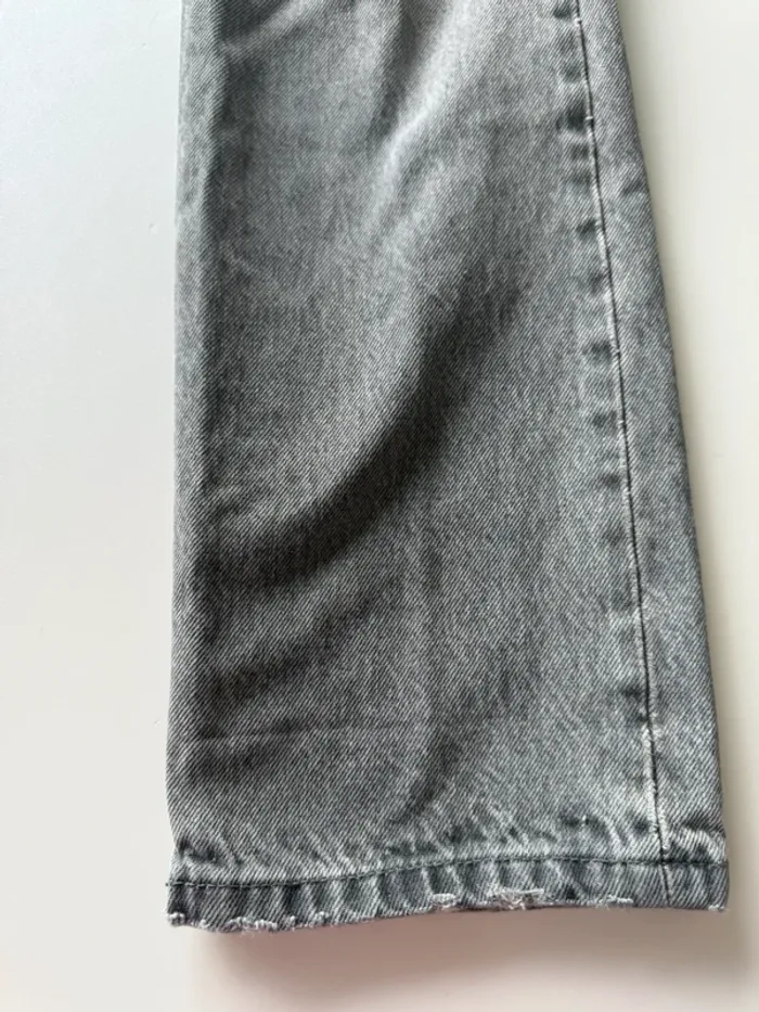 Jeans Zara gris taille 32 coupe droite - photo numéro 5