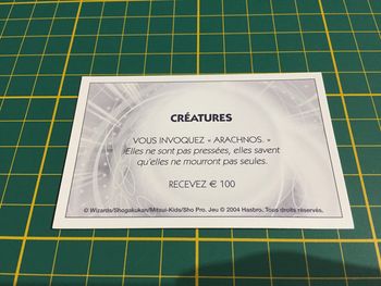Carte créatures Vous invoquez Arachnos Monopoly Duel Masters Hasbro Parker Wizards #A64
