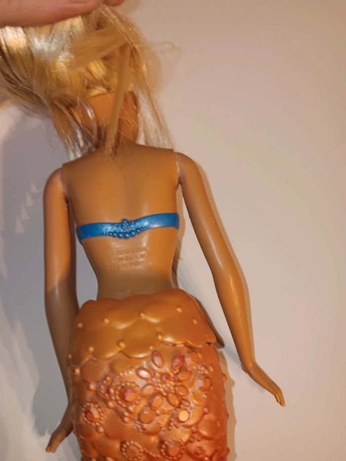 Poupée mattel barbie sirene color change hair (Année du moule corp 2010 tête 1998) - photo numéro 3