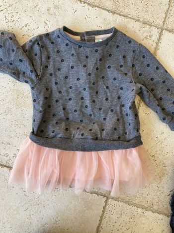 Robe pull avec tulle