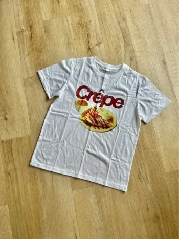 T-shirt Blanc Crêpe Y2K Taille M