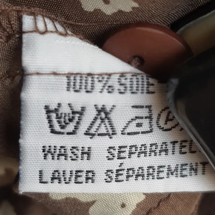 Chemisier femme en soie marron "Imagin's" Vintage taille 2/M - photo numéro 5