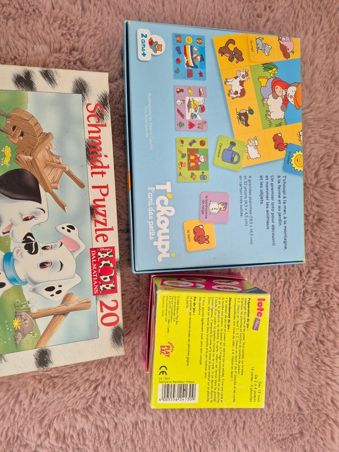 Lit 3 jeux loto et puzzle - photo numéro 2