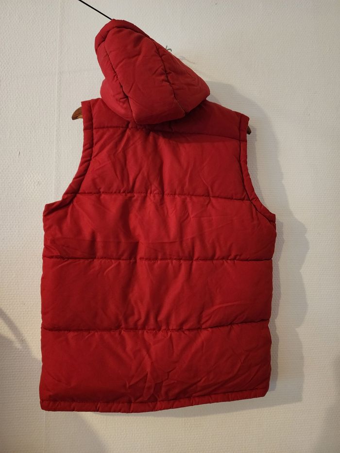 Doudoune rouge sans manche pour homme - photo numéro 2