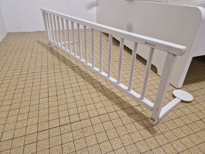 Barrière de lit bois blanc