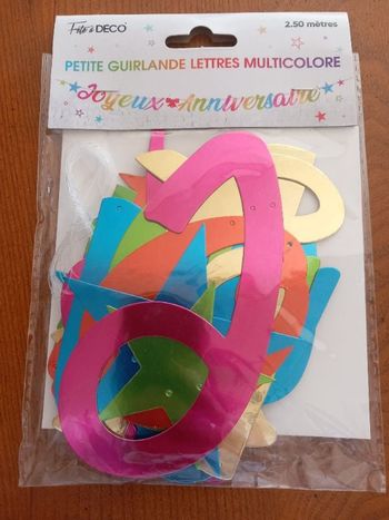 Guirlande 2m50 joyeux anniversaire