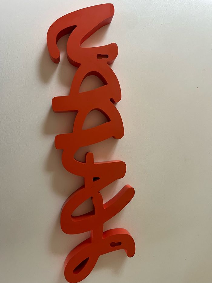 Décoration murale ou à poser Happy orange mandarine - photo numéro 4