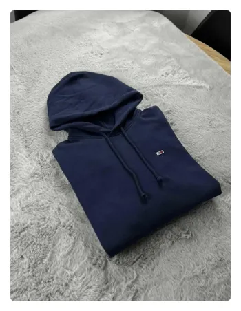 Sweat à capuche Tommy Jeans bleu marine M