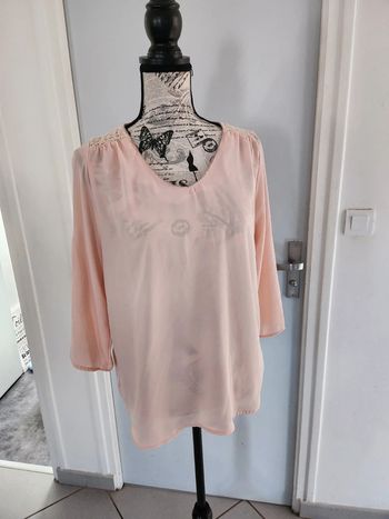 Élégante Blouse Rose claire de marque Gemo et de taille 38