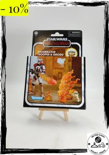 Hasbro Star Wars Kenner The Mandalorian 3,75 pouces incinérateur Trooper & Grogu