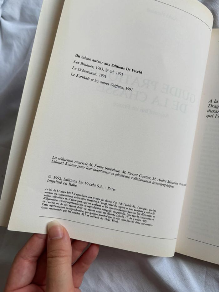 Guide pratique de la chasse aujourd’hui en France André harmand éditions vecchi 1992 - photo numéro 9