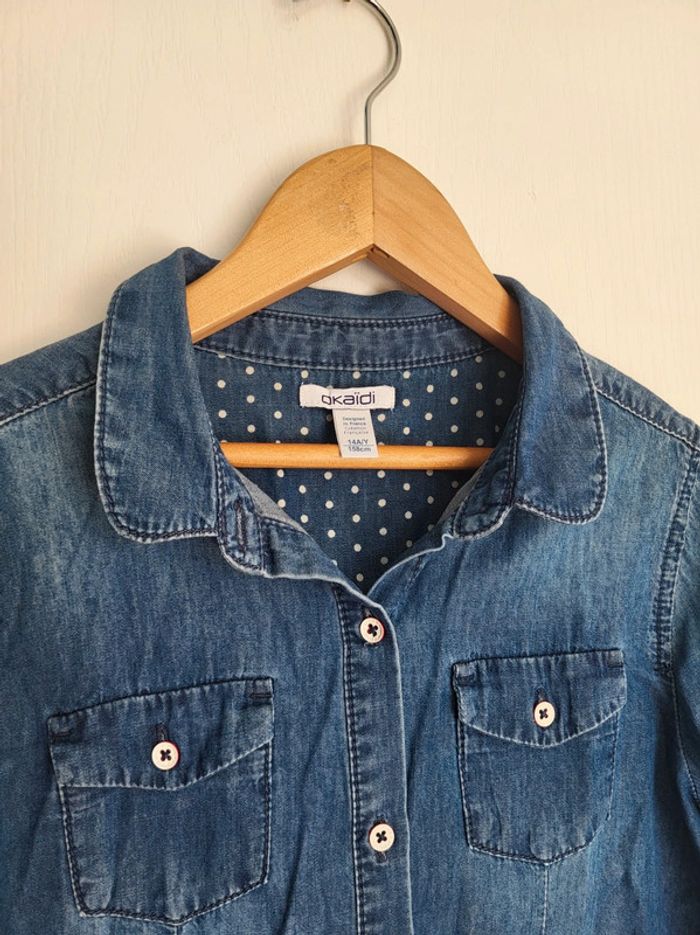Chemise jean okaidi 14 ans - photo numéro 4