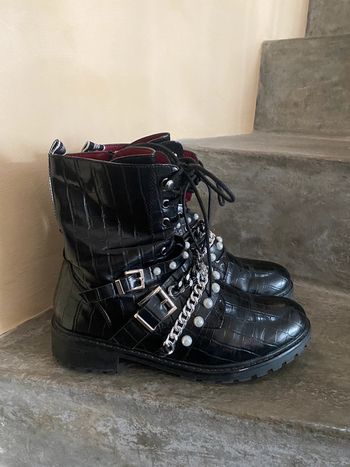 Boots fantaisie noire Erynn 41