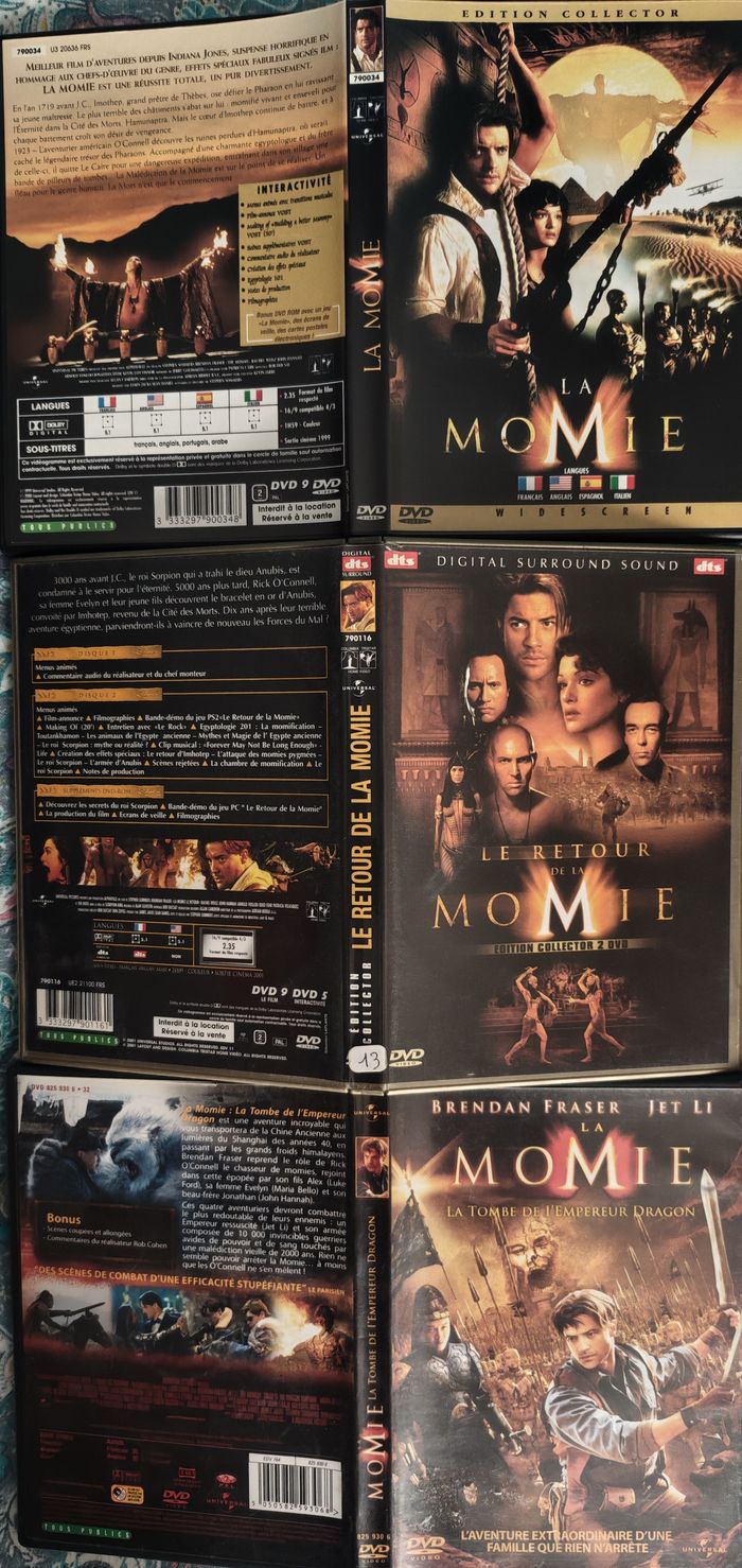 Trilogie DVD La Momie