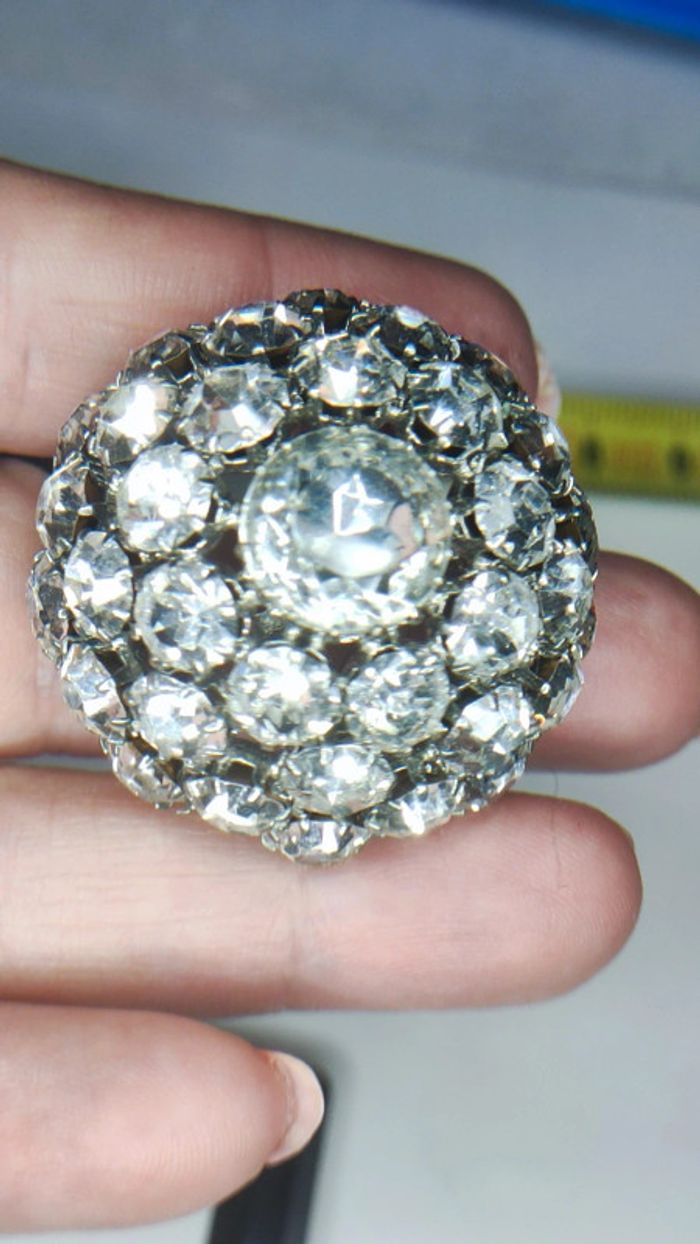Broche strass vintage - photo numéro 2