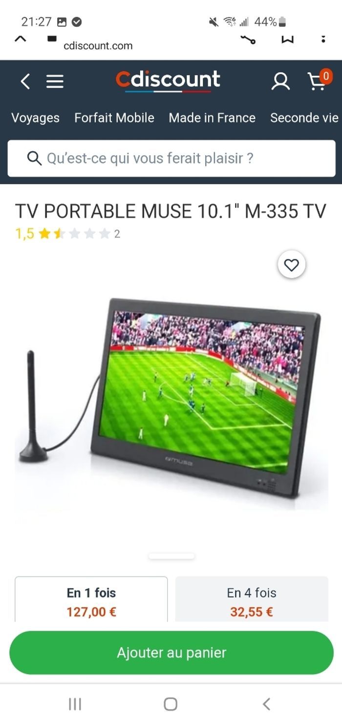 TV Portable MUSE 10,1 M-335-TV. - photo numéro 2