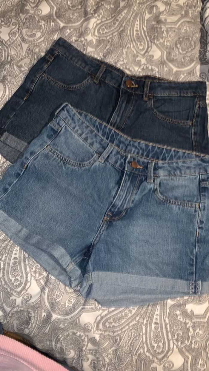 Lot de deux shorts en jeans