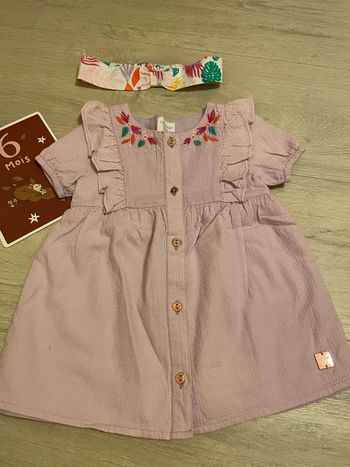 Ensemble robe et bandeau carrément beau 6 mois