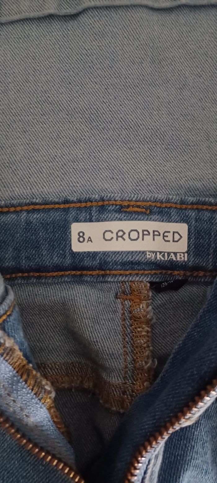 Très belle salopette jeans fille T 8 ans - photo numéro 10