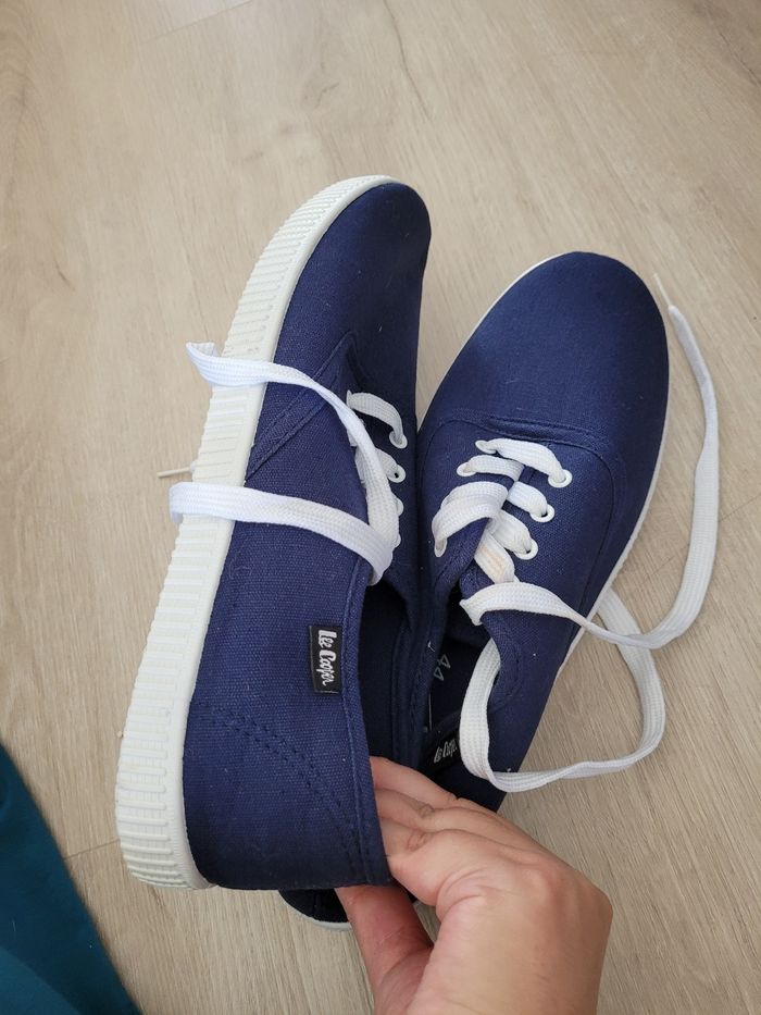 Tennis espadrilles à lacets Lee Cooper - photo numéro 6