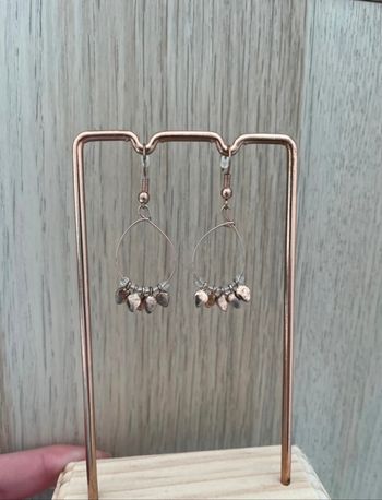 Boucles d'oreilles rose gold