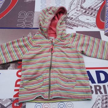 Sweat zippé à capuche 12 mois