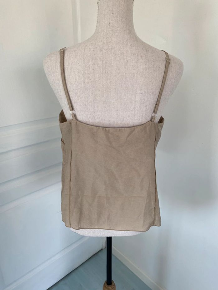 Top à fines bretelles beige Patrice breal - photo numéro 3