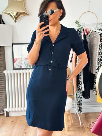 Robe Claudie Pierlot bleu marine taille 36