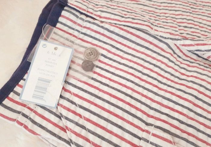 Short Bermuda 100% coton Jacadi Taille 6 mois - photo numéro 2