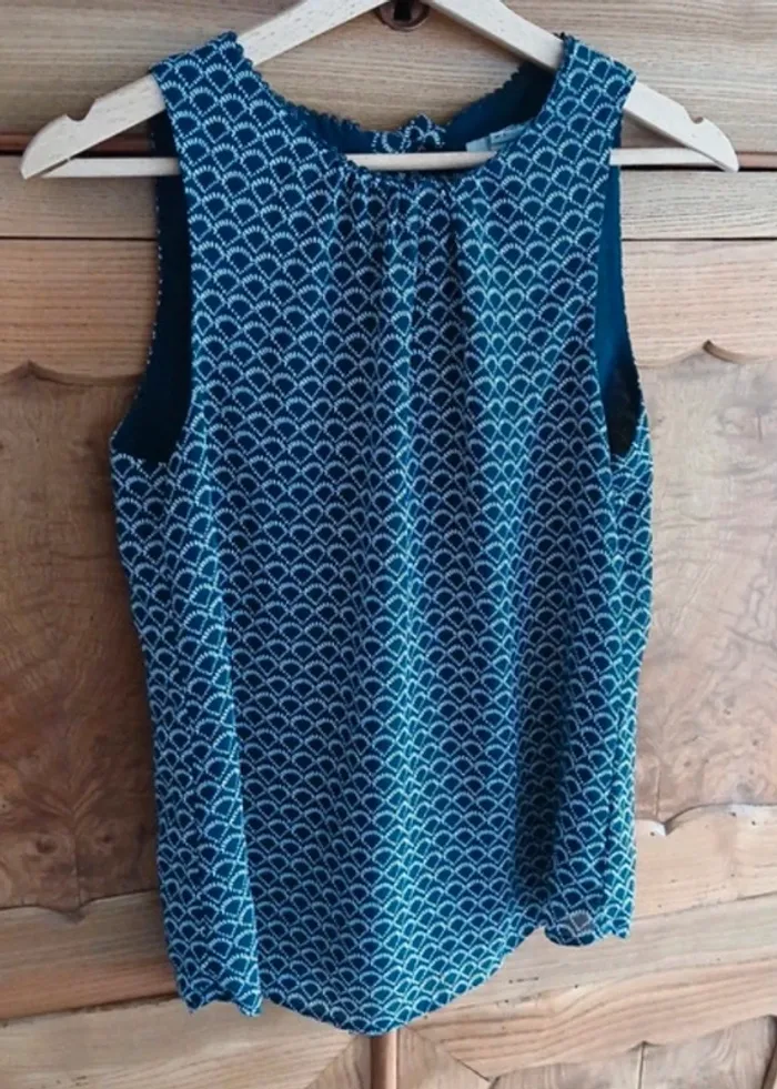 Top débardeur blouse sans manches