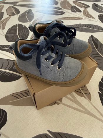 Bottillons cuire couple bleus