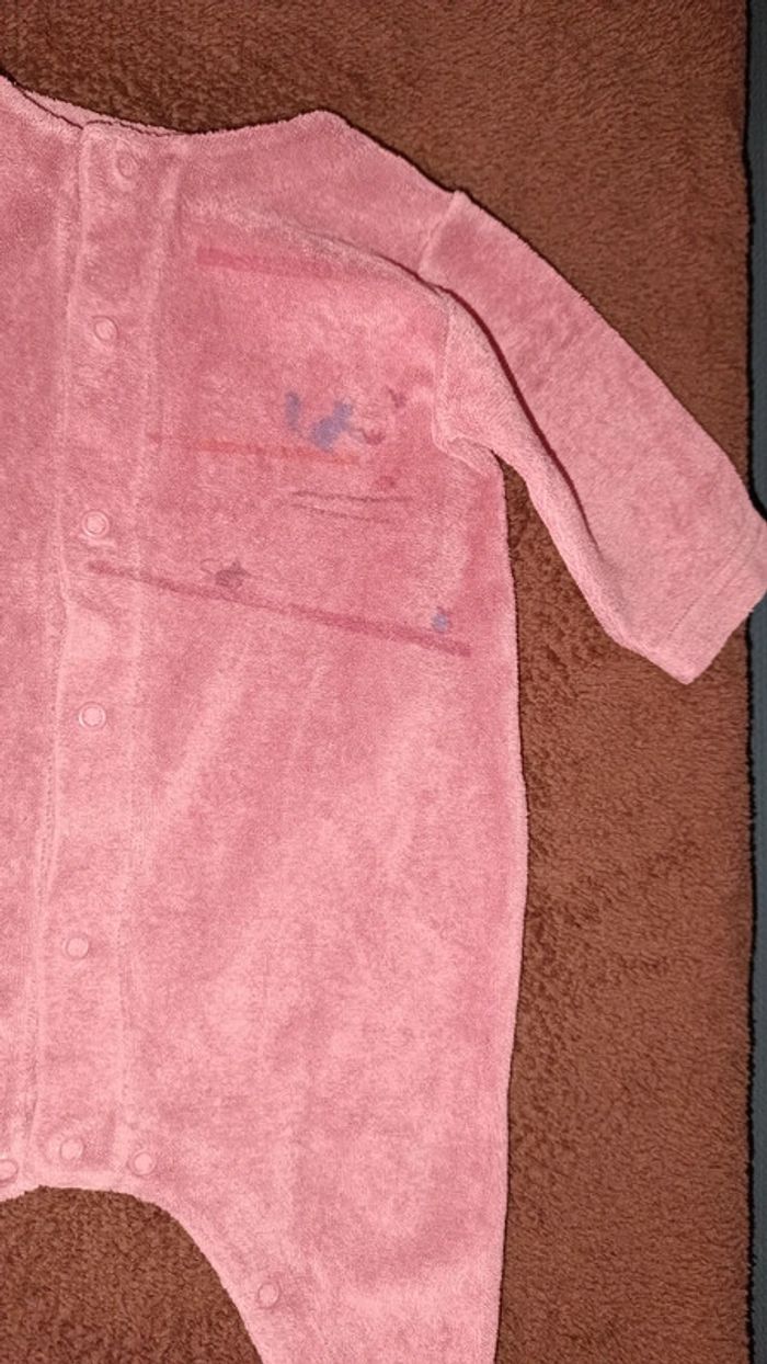 Pyjama une pièce velours petit bateau 3 mois - photo numéro 3