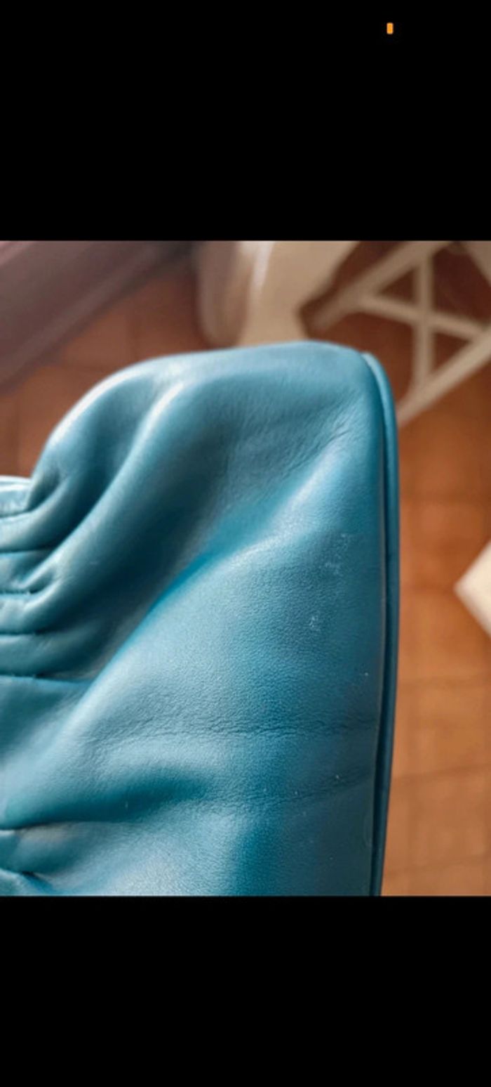 Le tanneur | Sac à main rare bleu canard - photo numéro 16