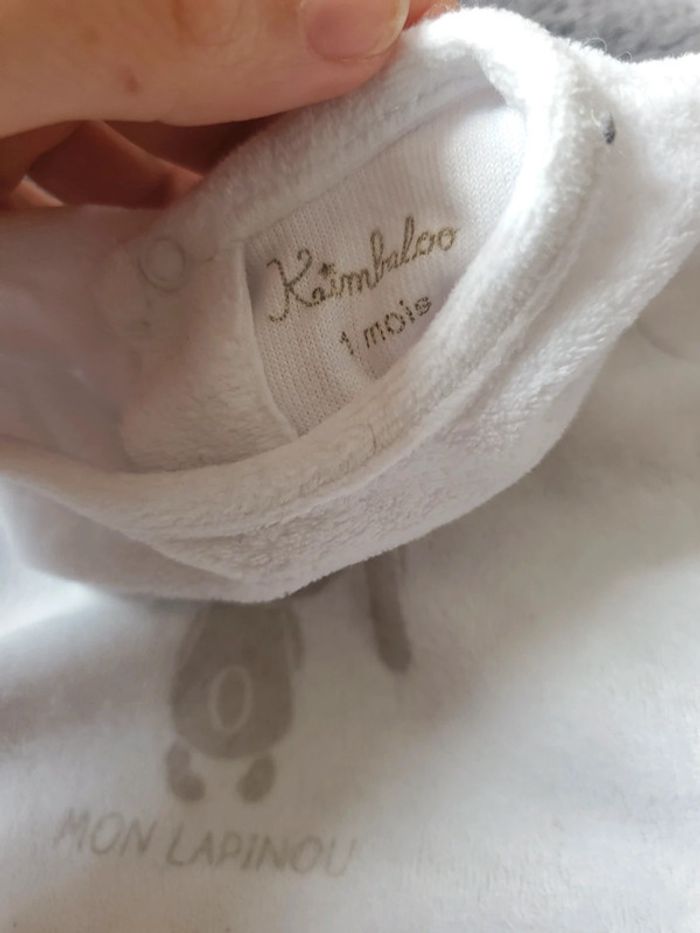 Pyjama grenouillère 1 mois kimbaloo - photo numéro 4