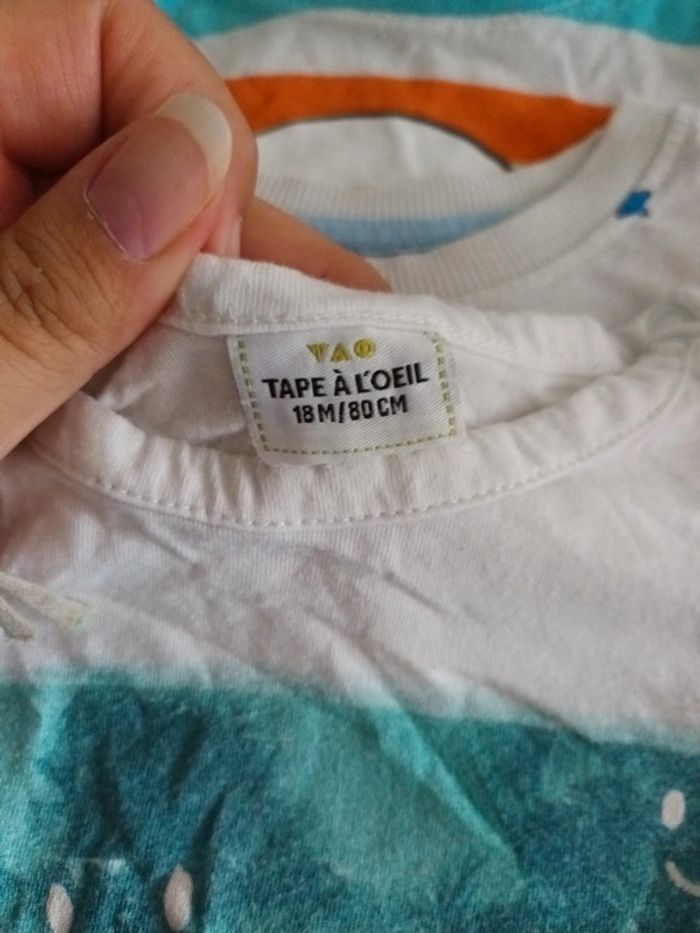 Tshirt fond blanc 18m - photo numéro 2