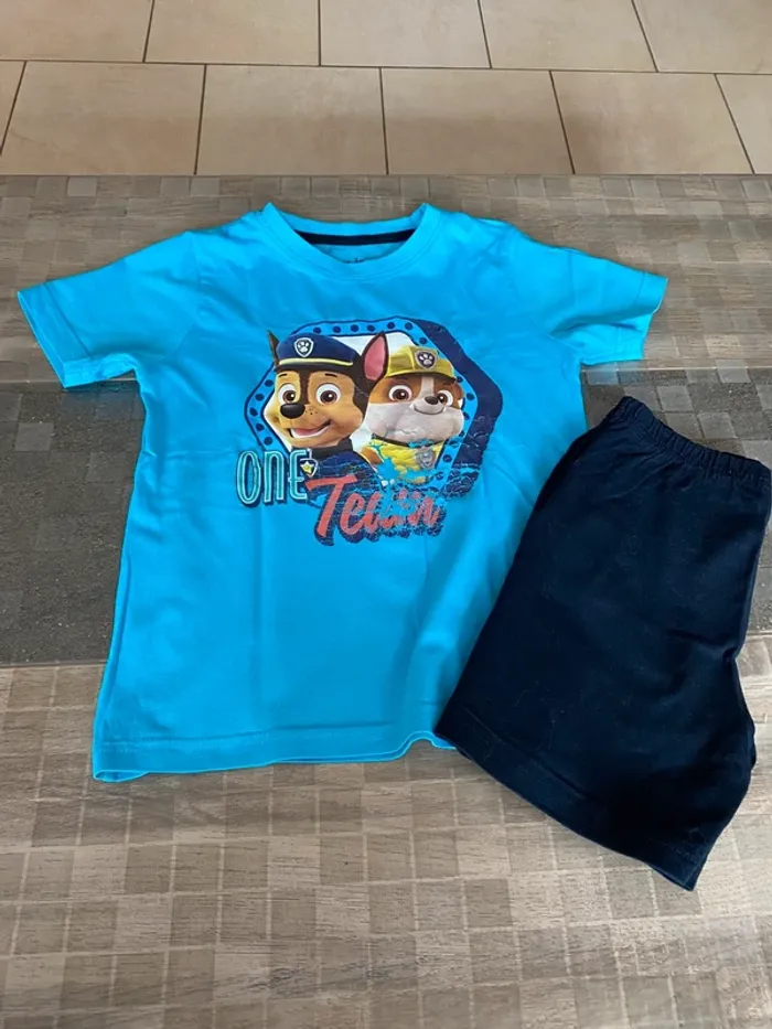 Pyjama été 110/116 cm 5/6 ans pat patrouille
