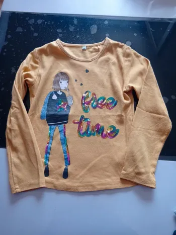 Pull couleur moutarde