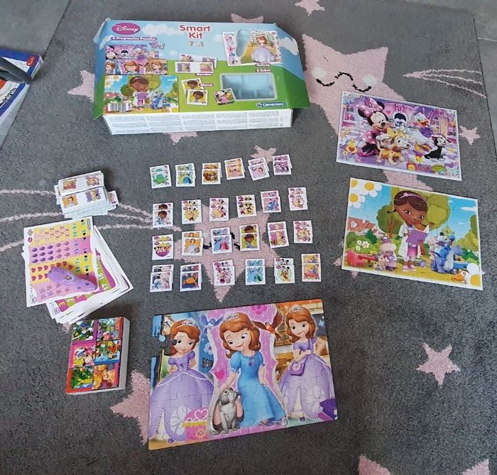 Jeu smart kit 7 en 1 disney fille clementoni