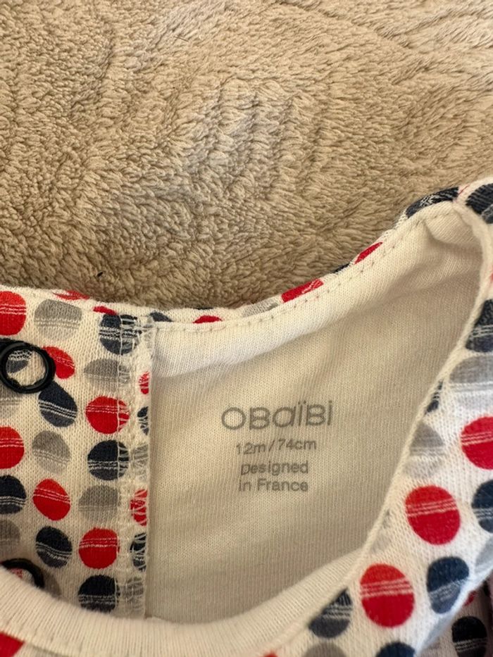 Robe en coton manches longues bébé fille 12 mois Obaïbi - photo numéro 6