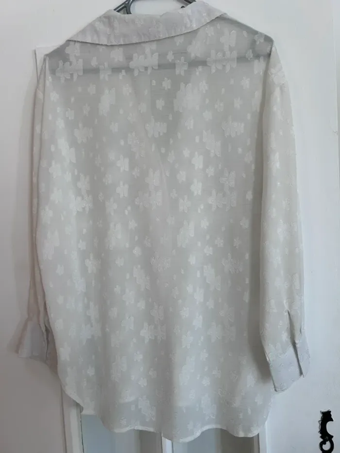 Chemise dentelle manche longue taille S - photo numéro 3