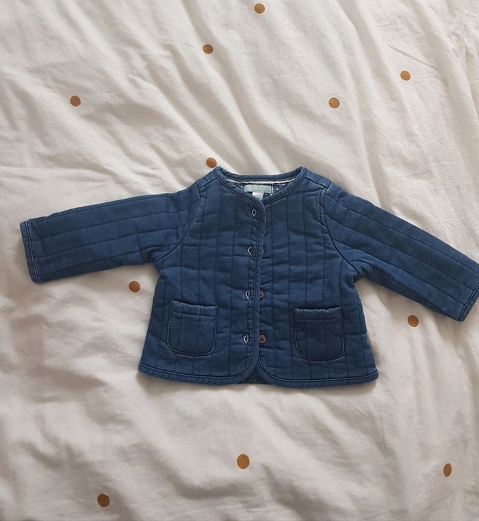 Veste jean matelassée