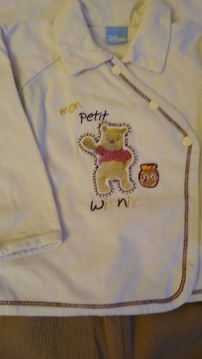 Ensemble pantalon+gilet Disney Winnie l'ourson 6M - photo numéro 2