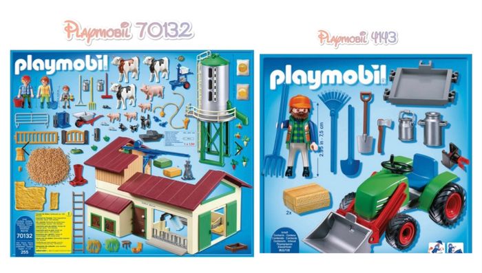 Grande ferme playmobil (2 playmobil en 1)