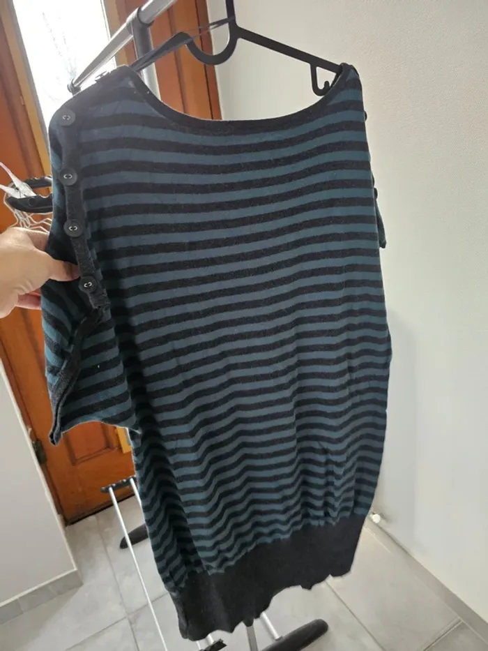 Pull tee shirt en maille femme l - photo numéro 3